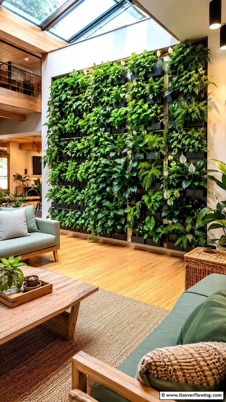 Eco Friendly Living Panel - 30 Indoor Plant Wall Ideas to Transform Blank Spaces