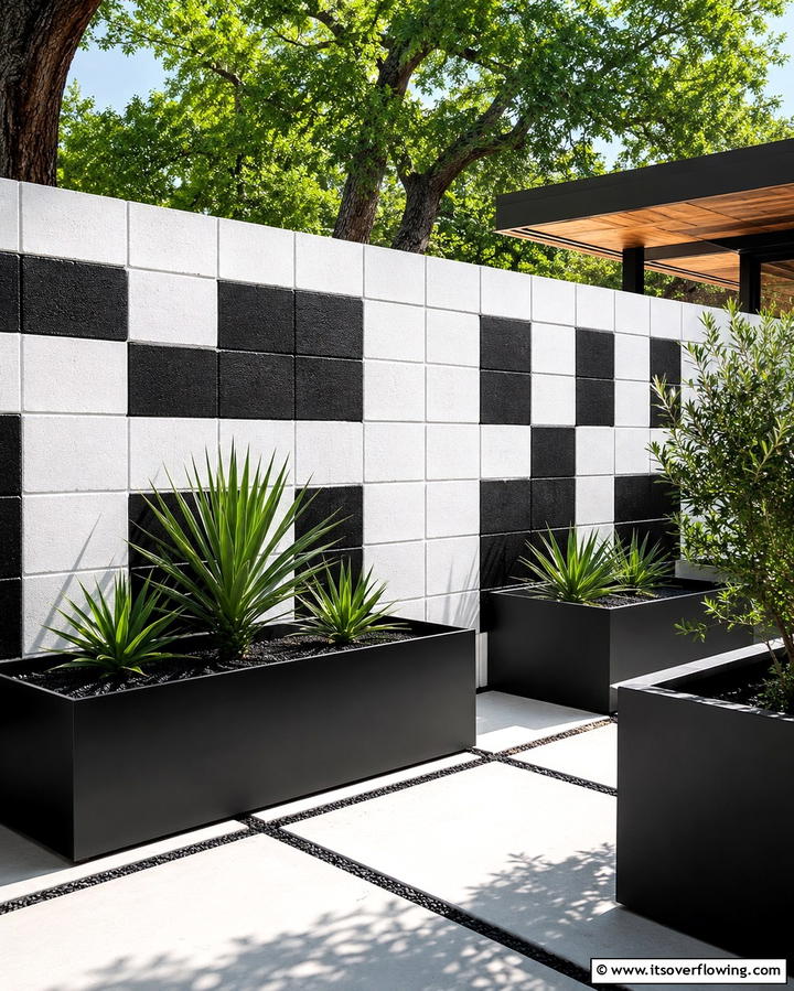 Eco Friendly Living - 30 Creative Cinder Block Fence Designs for Outdoor Spaces