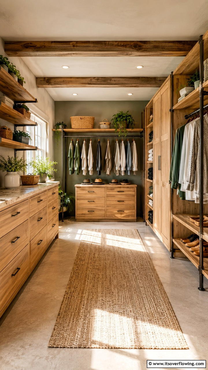 Eco Friendly Materials - 21 Functional Walk-In Closet Ideas for Organized Spaces
