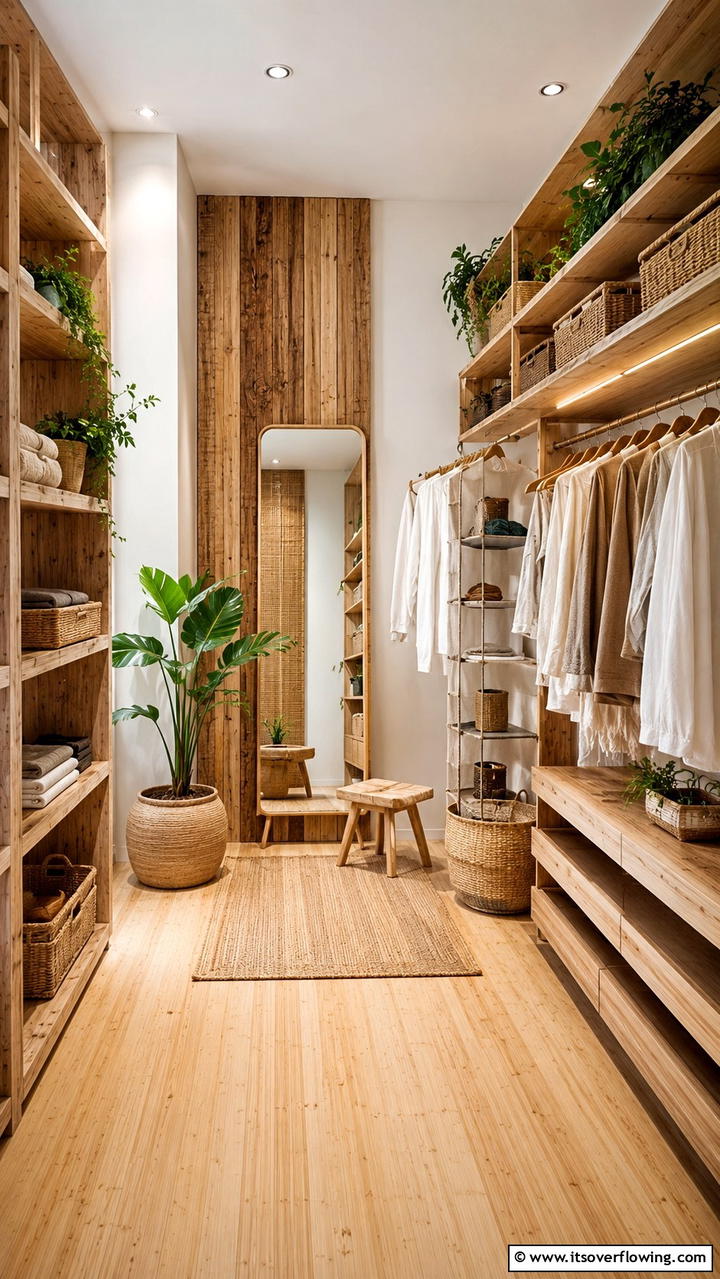 Eco Friendly Materials - 30 Dressing Room Ideas for Organized Luxury