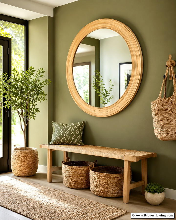 Eco Friendly Mirror Design - 30 Statement Entryway Mirror Ideas to Brighten Narrow Spaces