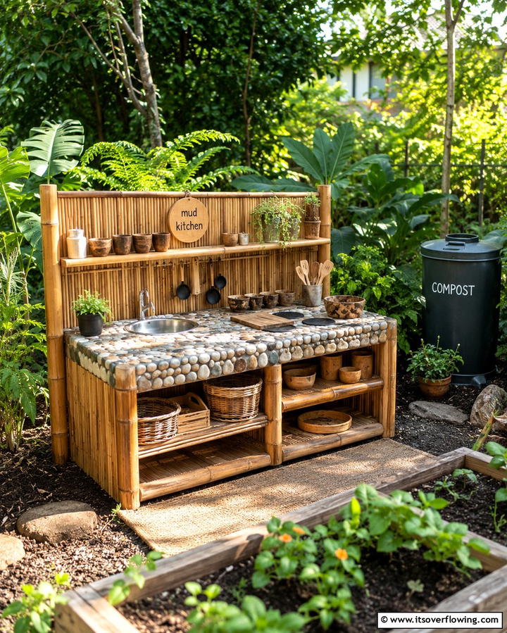 Eco Friendly Mud Kitchen - 30 Mud Kitchen Ideas to Inspire Outdoor Kids’ Play