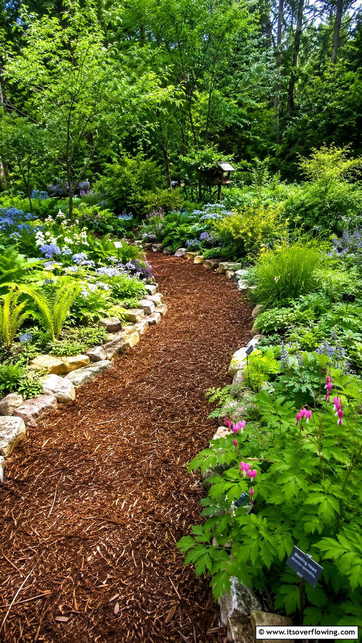 Eco Friendly Mulch Path - 30 Stunning Garden Path Ideas to Guide Your Landscape