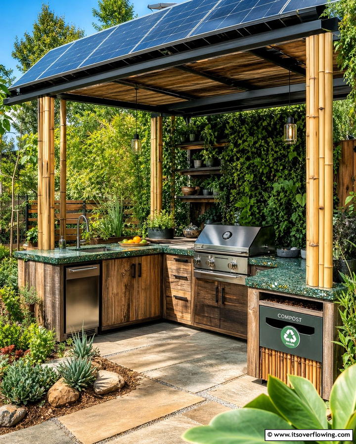 Eco Friendly Outdoor Space - 21 Small Outdoor Kitchen Designs for Compact Entertaining