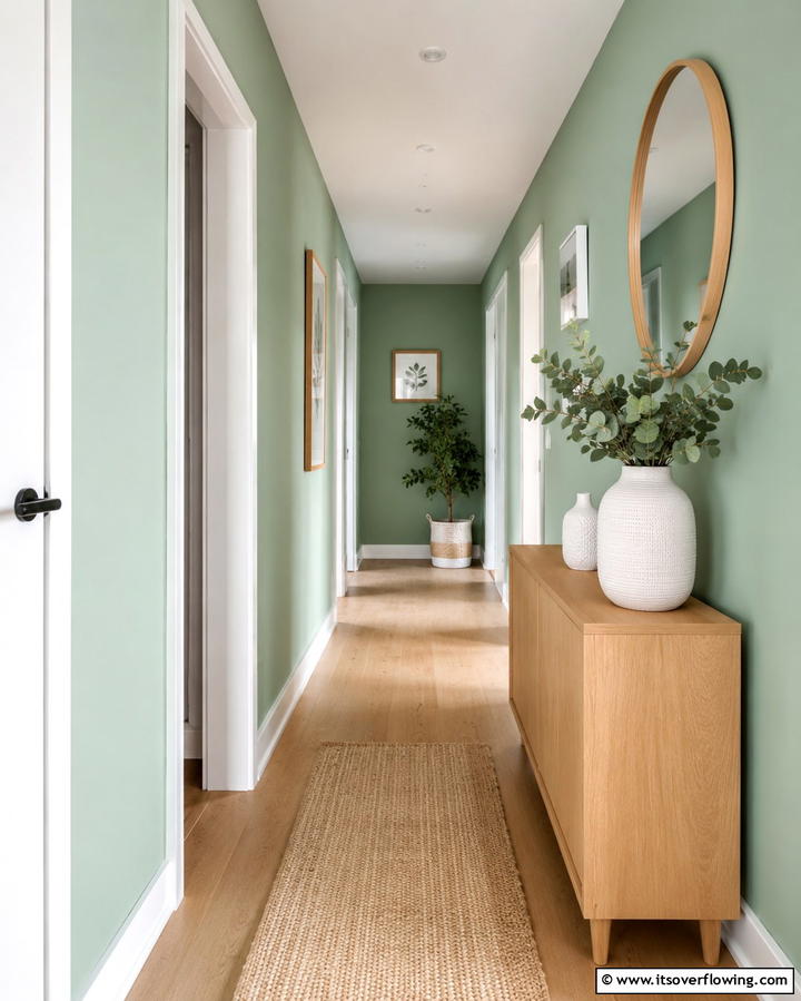 Eco Friendly Paint - 25 Green Hallway Ideas for a Fresh and Inviting Home