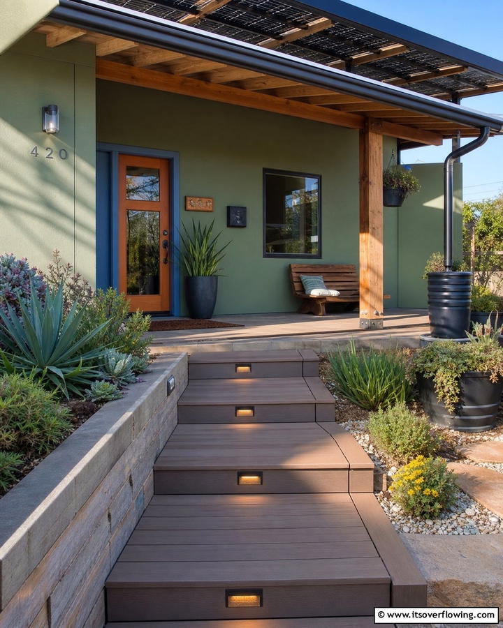 Eco Friendly Porch Renovation - 21 Modern Front Porch Ideas for Welcoming Entryways