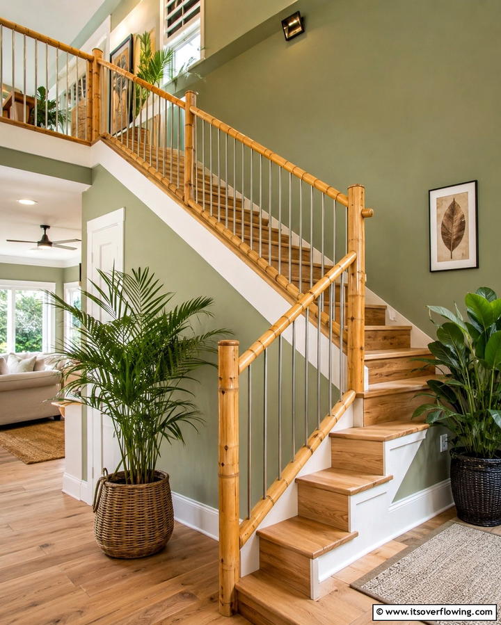 Eco Friendly Railing Ideas - 30 Rustic Farmhouse Stair Railing Ideas & Designs