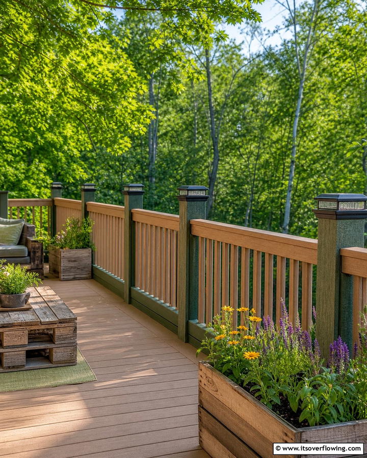 Eco Friendly Railing with Recycled Materials - 21 Deck Railing Ideas for Style and Safety