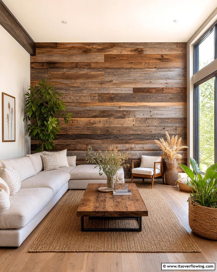 Eco Friendly Reclaimed Shiplap Accent Wall - 21 Shiplap Accent Wall Ideas for Rustic & Modern Homes