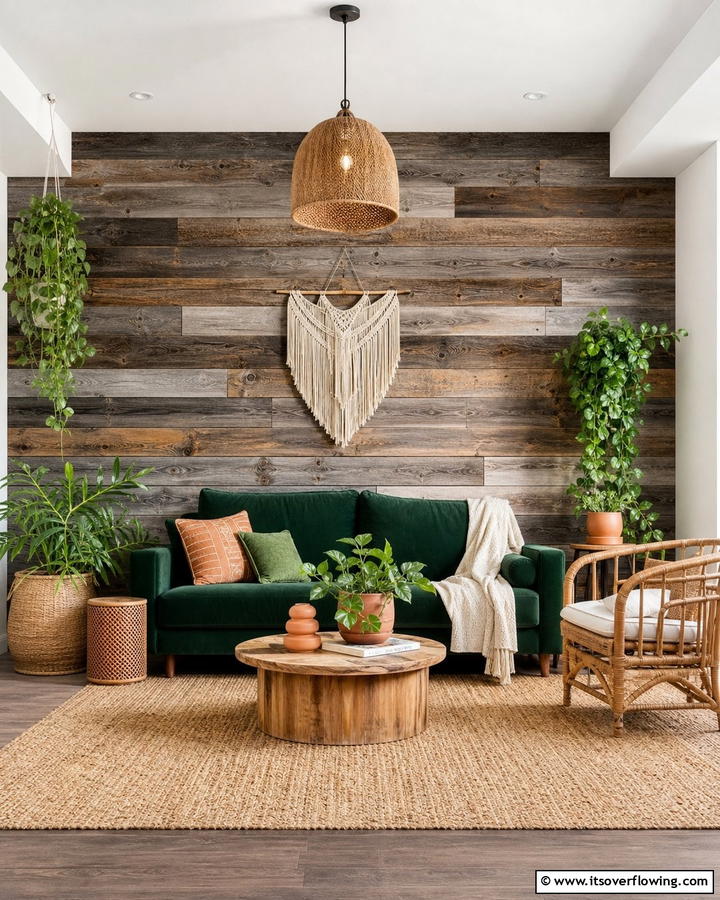 Eco Friendly Reclaimed Wood Walls - 30 Wall Covering Ideas to Transform Your Interior Design