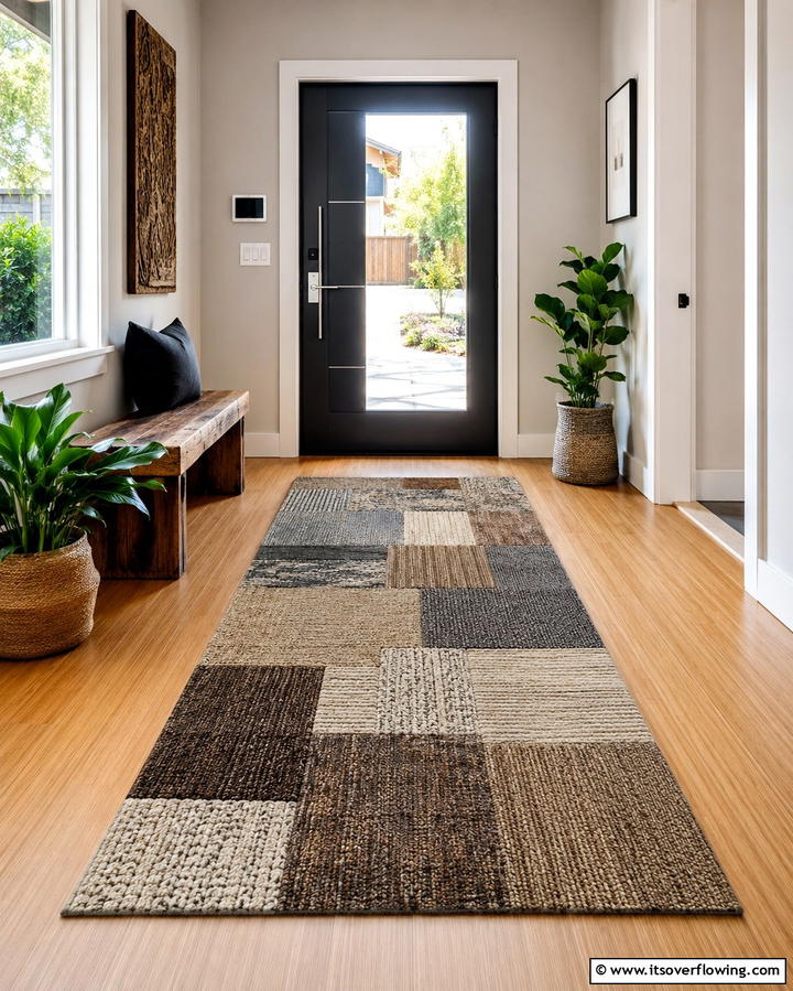 Eco Friendly Recycled Design - 30 Welcoming Entryway Rug Designs to Elevate First Impressions