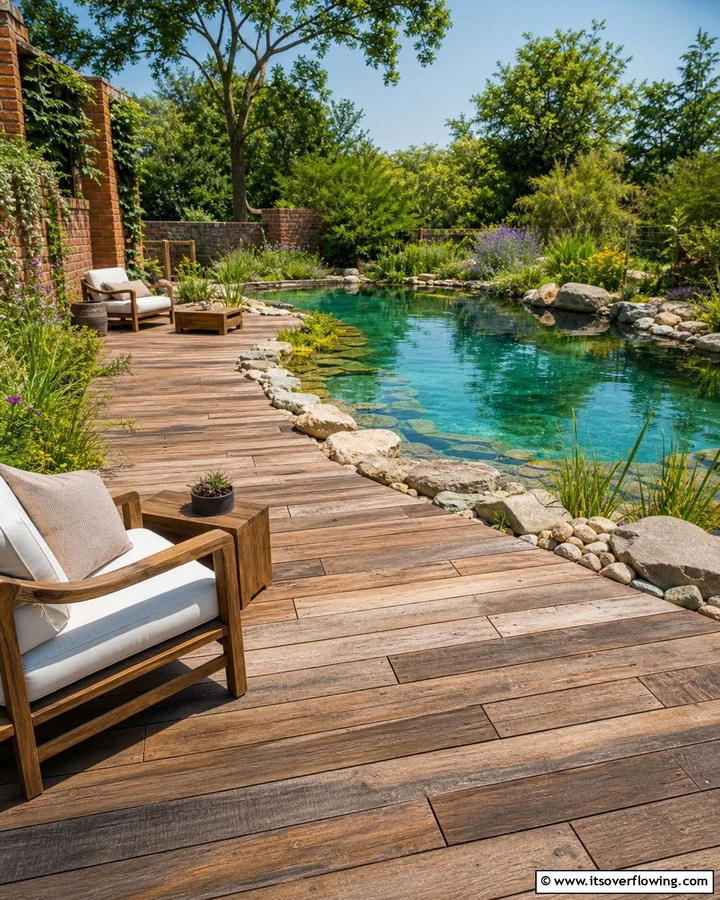 Eco Friendly Recycled Material Deck - 21 Pool Deck Layouts for Safe & Stylish Swimming Areas