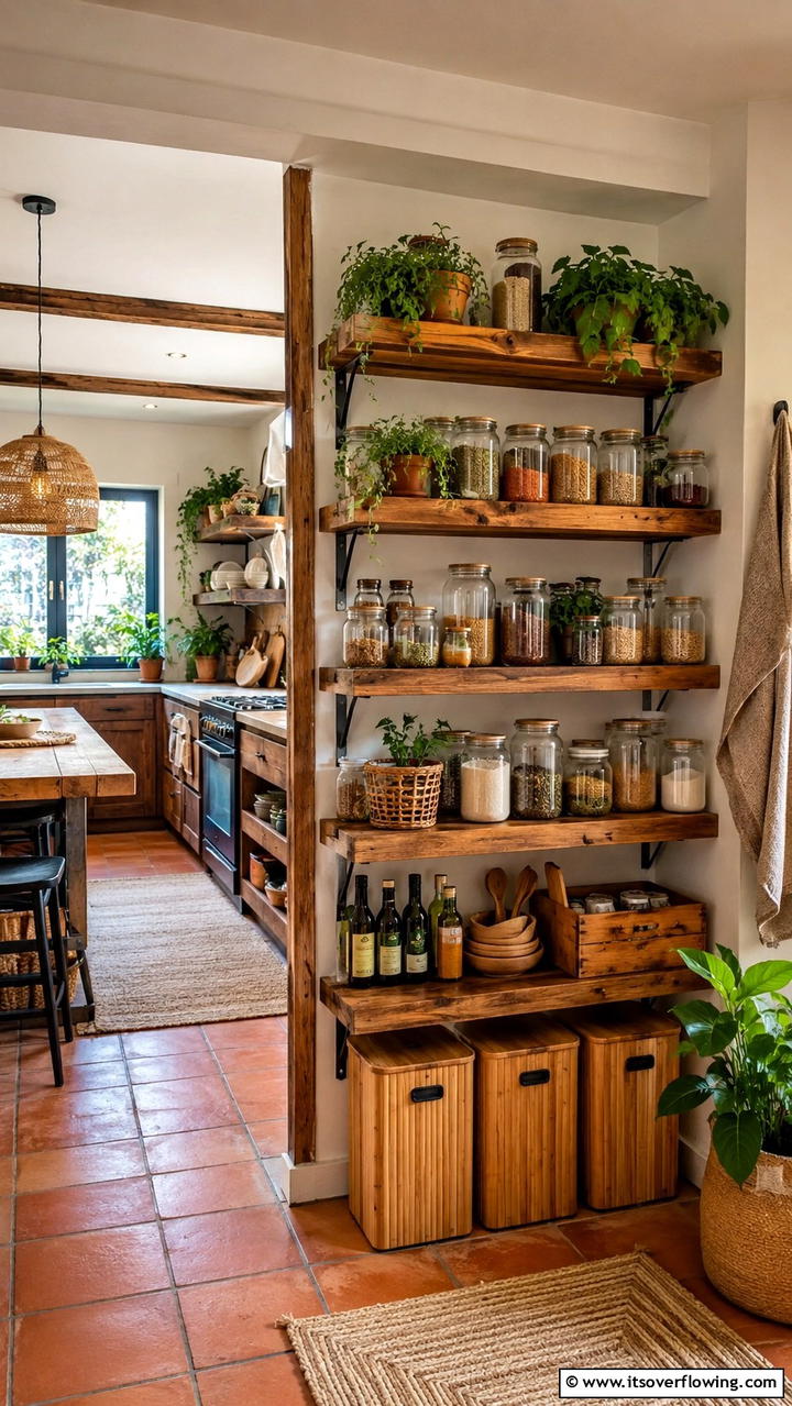Eco Friendly Recycled Materials Pantry - 30 Corner Pantry Ideas to Maximize Kitchen Storage