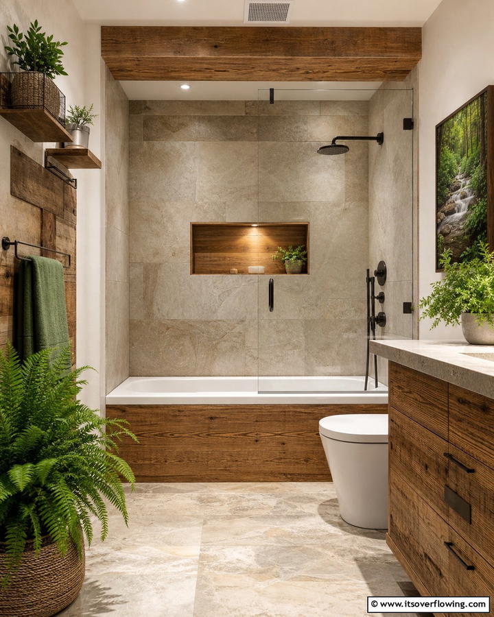 Eco Friendly Refresh - 30 Tub-Shower Combo Ideas for Space-Efficient Bathrooms