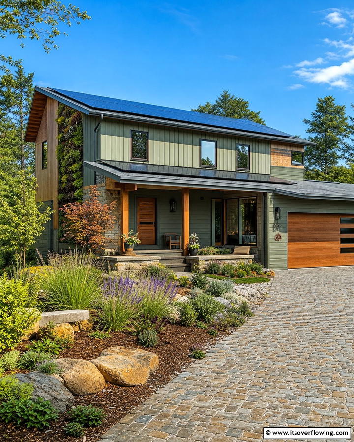 Eco Friendly Sage Exteriors - 21 Sage Green Exterior Home Designs for Curb Appeal Refresh