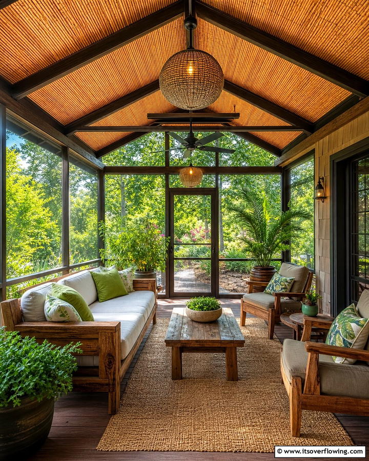 Eco Friendly Screened Haven - 21 Screened-in Porch Ideas for Year-Round Outdoor Living