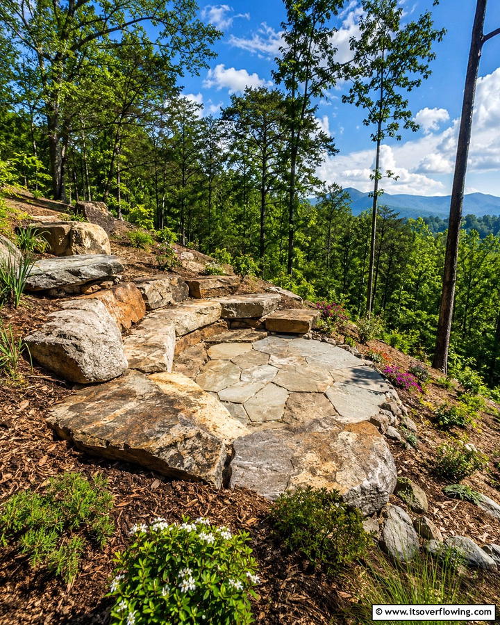 Eco Friendly Solar Lighting - 30 Hillside Landscaping Ideas for Sloped Yards