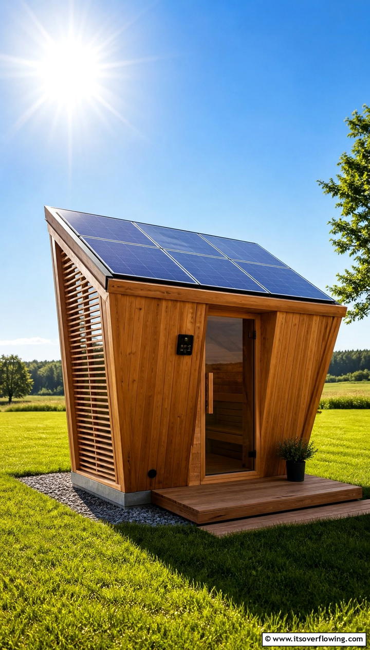 Eco Friendly Solar Powered Sauna - 25 Outdoor Sauna Ideas for Relaxing Backyard Retreats