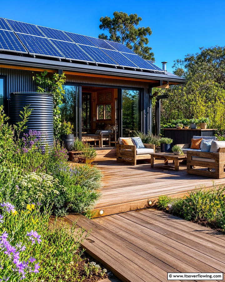 Eco Friendly Solar Space - 21 Outdoor Living Space Ideas to Transform Your Yard