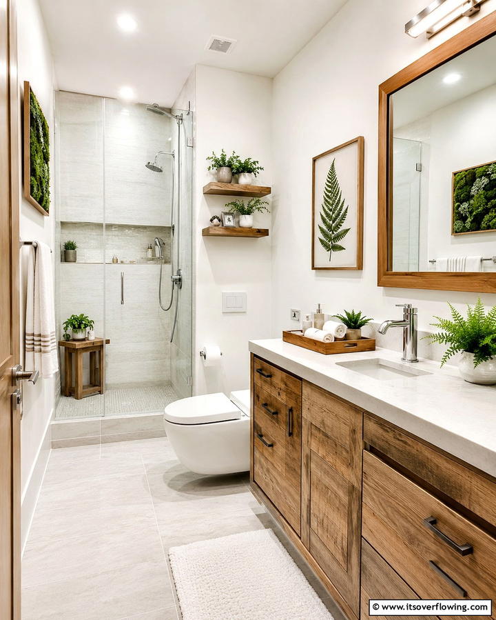 Eco Friendly Upgrades - 30 Small Master Bathroom Ideas for Efficient Luxury