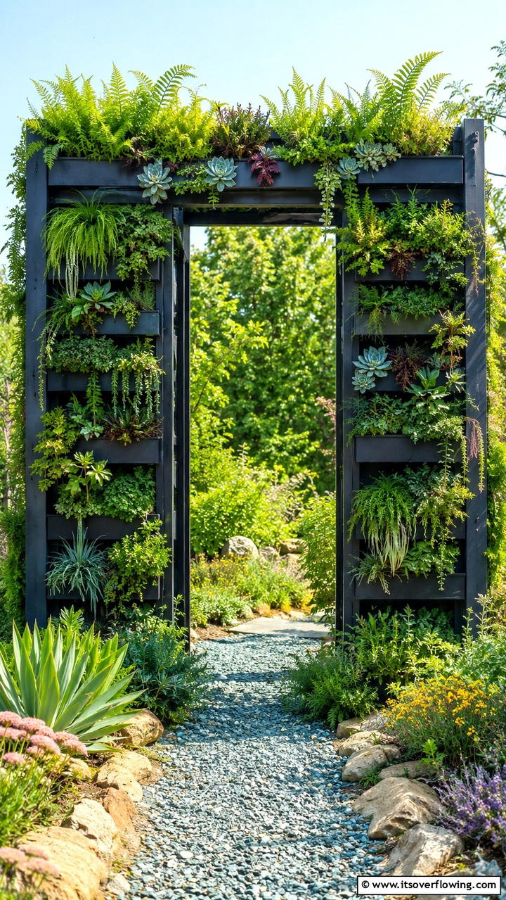 Eco Friendly Vertical Garden Gate - 30 Garden Gate Ideas- Charming Entrances & DIY Projects