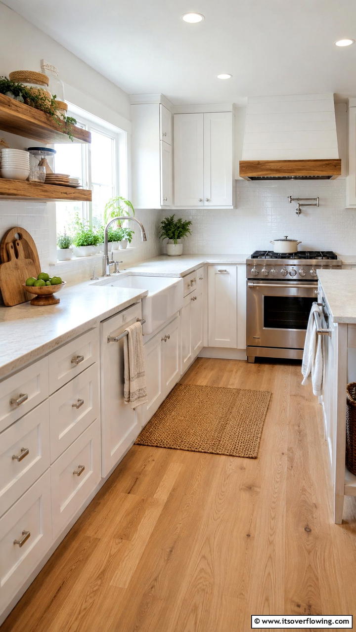 Eco Friendly White Finishes - 21 Timeless White Kitchen Ideas for a Clean, Bright Look