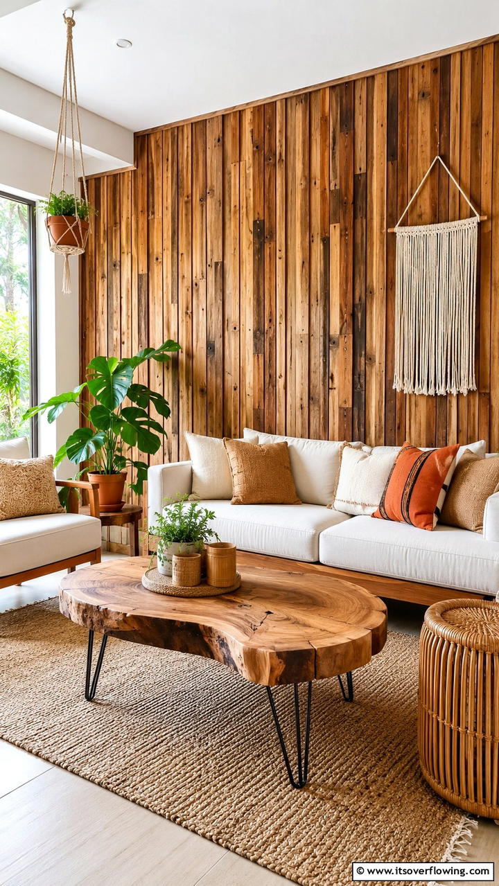 Eco Friendly Wooden Elegance - 21 Wood Slat Accent Wall Ideas to Elevate Your Interior Design