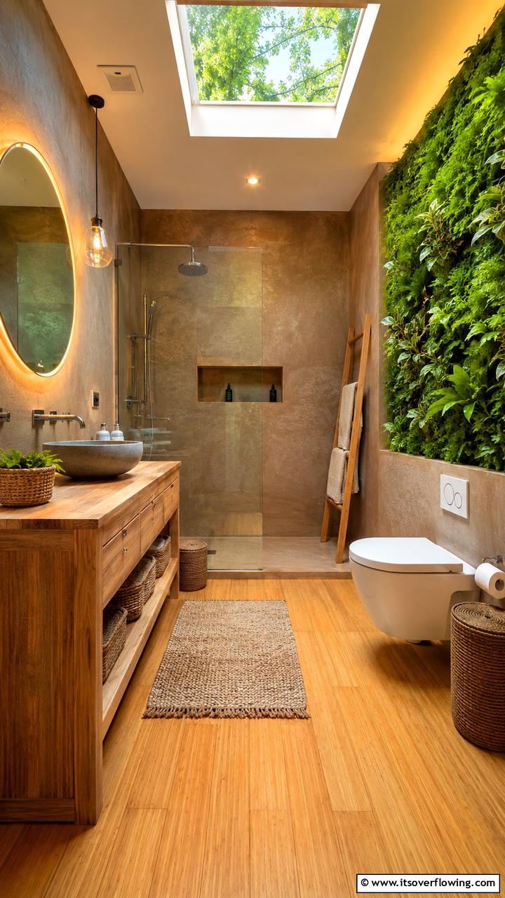 Eco Friendly and Sustainable - 30 Ensuite Bathroom Ideas for Luxurious Privacy