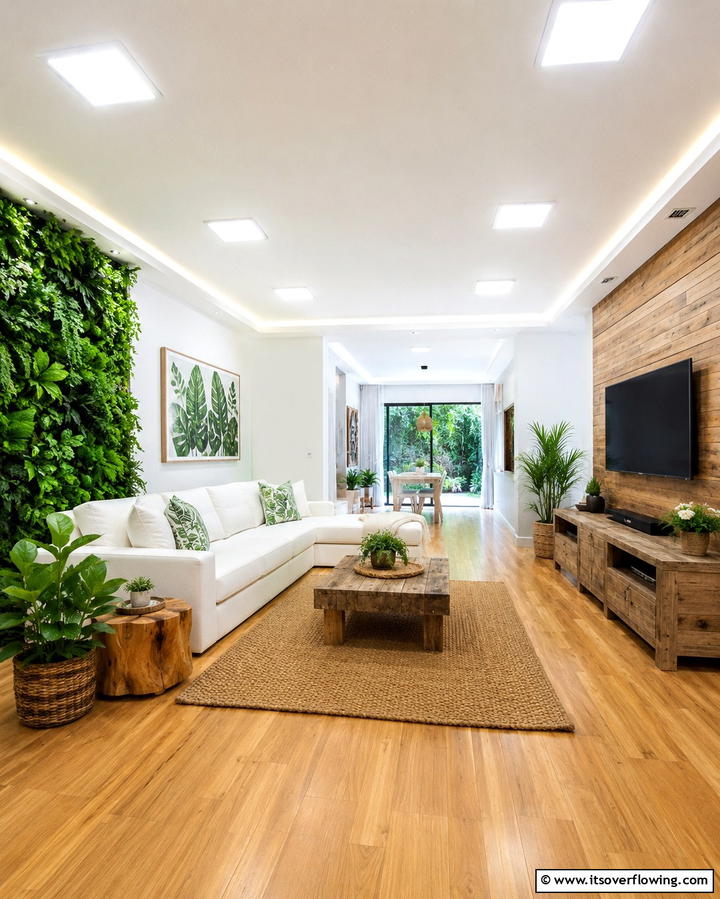 Eco LED Energy Saver - 30 Living Room Ceiling Lighting Ideas- Elevate Your Space