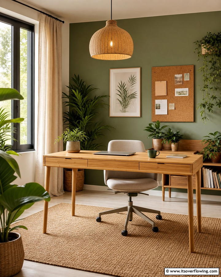 Eco friendly Bamboo Desk - 21 Desk Ideas for Productive & Stylish Home Offices