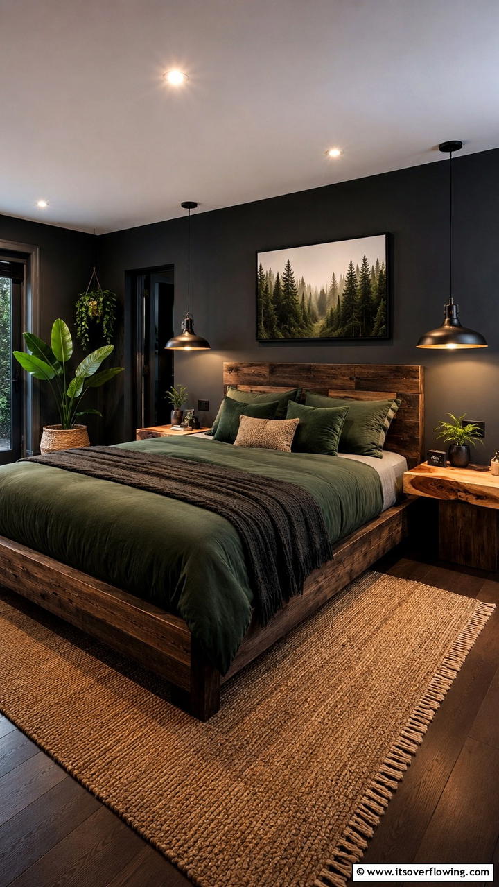 Eco friendly Dark - 30 Dark Bedroom Ideas- Moody and Sophisticated Retreat