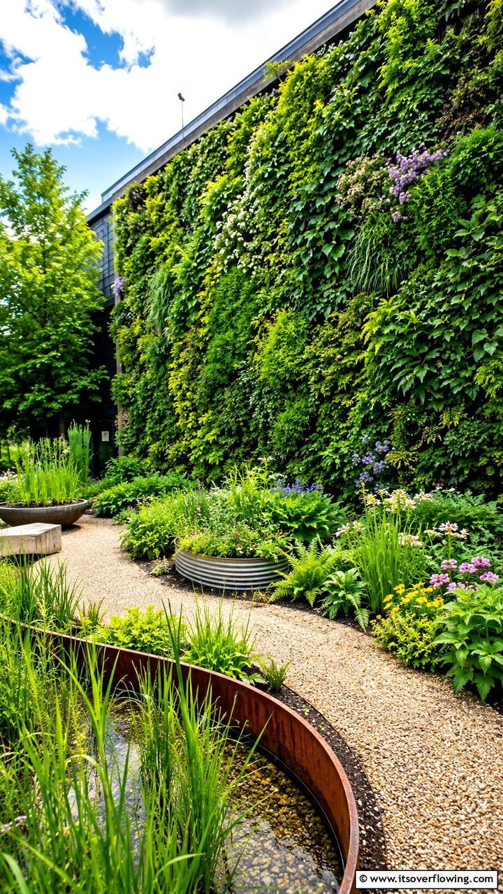 Eco friendly Green Wall - 30 Garden Wall Ideas for Vertical Planting and Privacy Screens