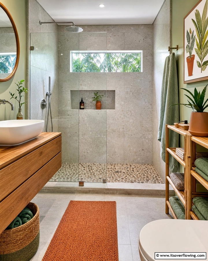 Eco friendly Materials - 21 Small Shower Design Ideas for Stylish Functionality