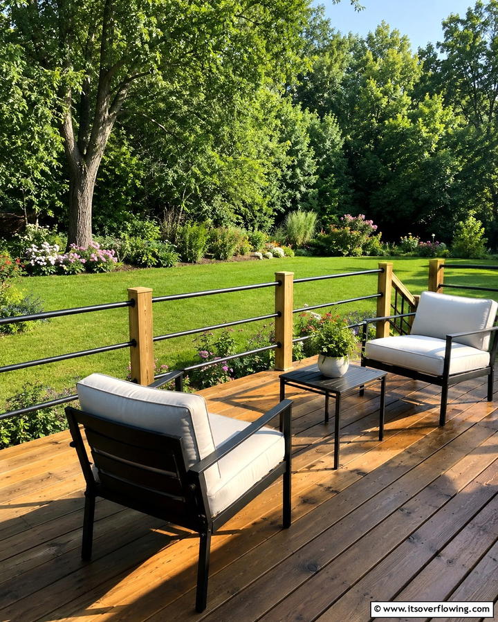 Economical Railing Options - 30 Budget-Friendly Backyard Deck Ideas for Stylish Outdoor Living