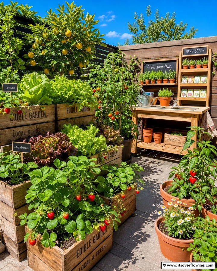 Edible Container Garden - 21 Container Garden Ideas for Flexible Planting Solutions
