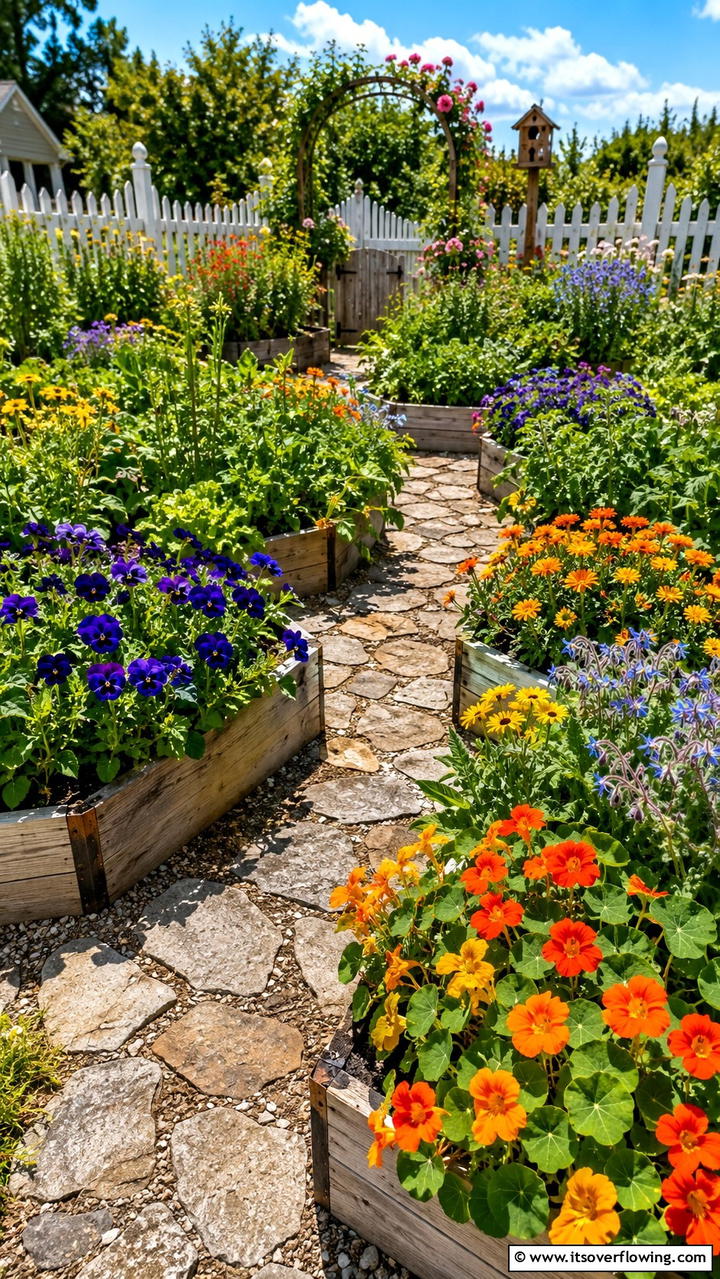 Edible Flower Garden - 30 Garden Ideas- Inspiring Designs for Every Season