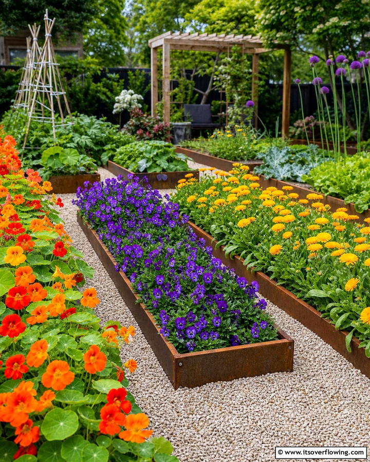 Edible Flower Gardens - 25 Flower Garden Ideas to Brighten Your Outdoor Space
