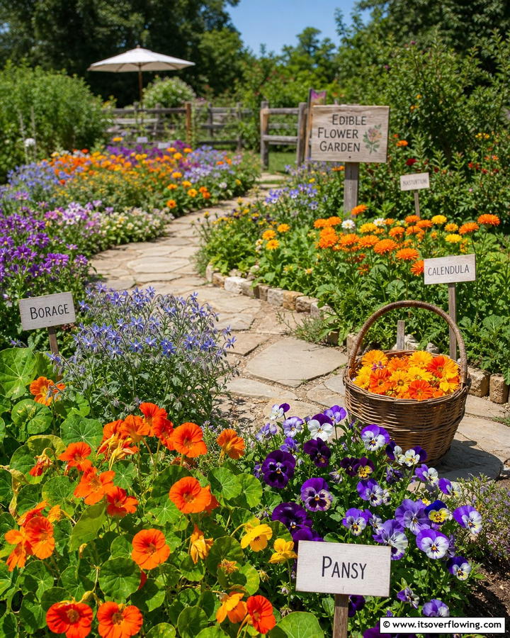Edible Flower Gardens - 20 Nursery Garden Ideas to Create a Beautiful Outdoor Space