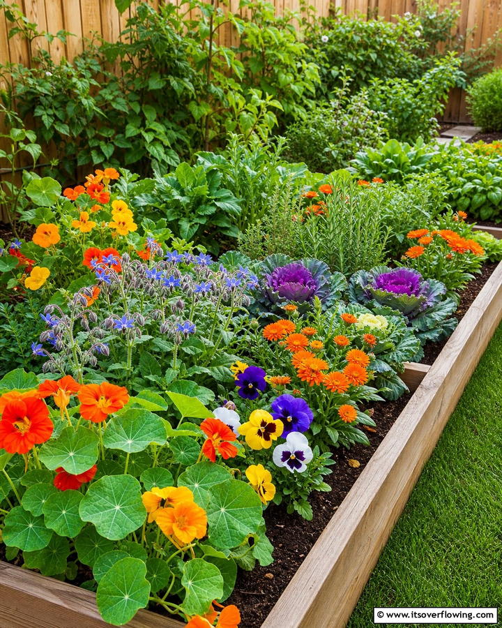 Edible Flower and Garden Blend - 21 Flower Bed Ideas to Beautify Your Garden or Yard