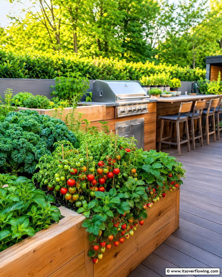 Edible Garden Inspiration - 30 Deck Decorating Ideas with Plants for Lush Outdoor Living