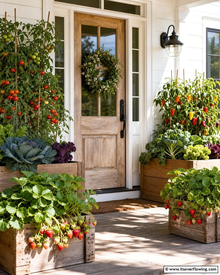 Edible Garden Touch - 21 Front Door Plants for a Welcoming and Lush Entryway