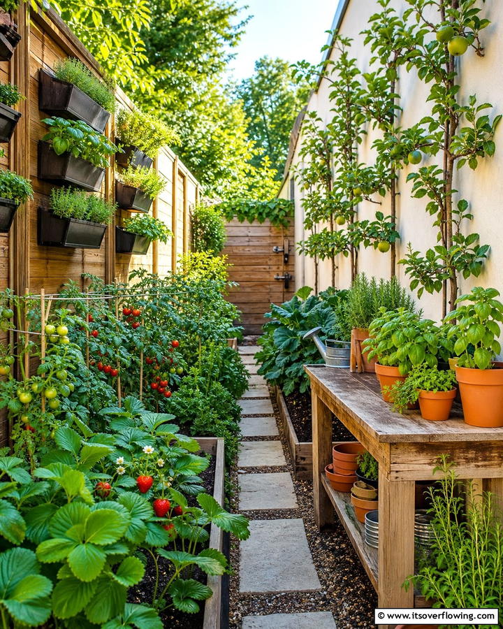 Edible Gardens for Practicality - 20 Narrow Garden Ideas to Maximize Small Outdoor Spaces