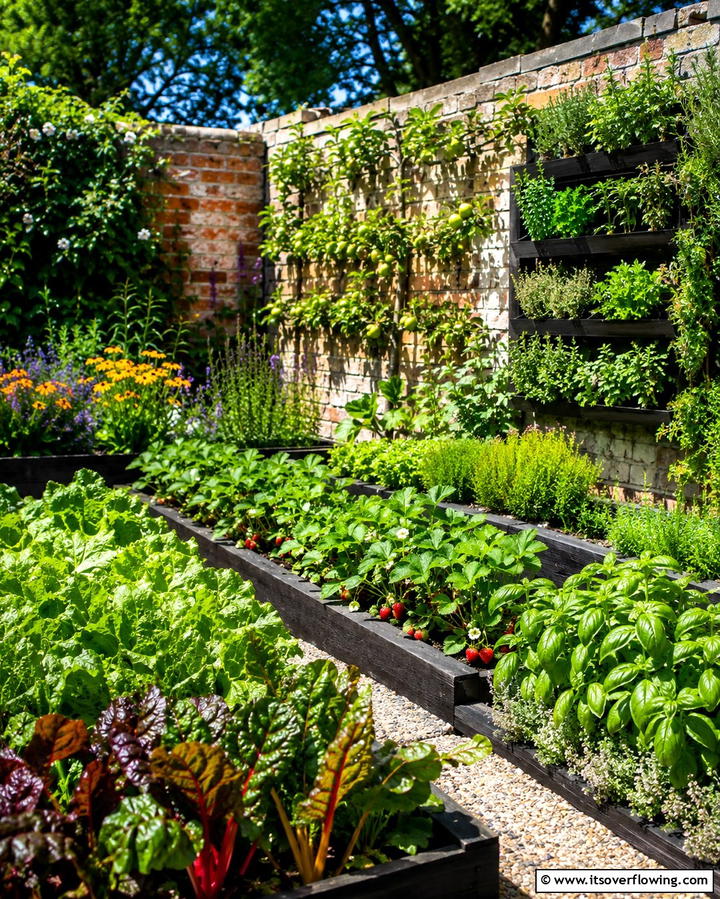 Edible Plants - 20 Small Walled Garden Ideas for Cozy Outdoor Spaces