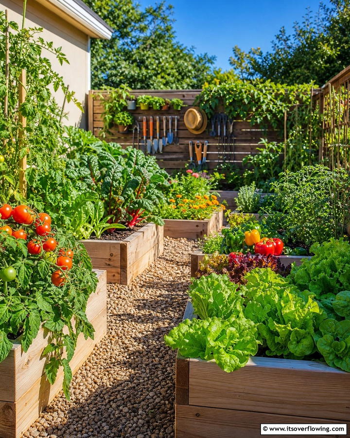 Edible Veggie Patch - 21 Corner Garden Ideas for Small Space Greenery