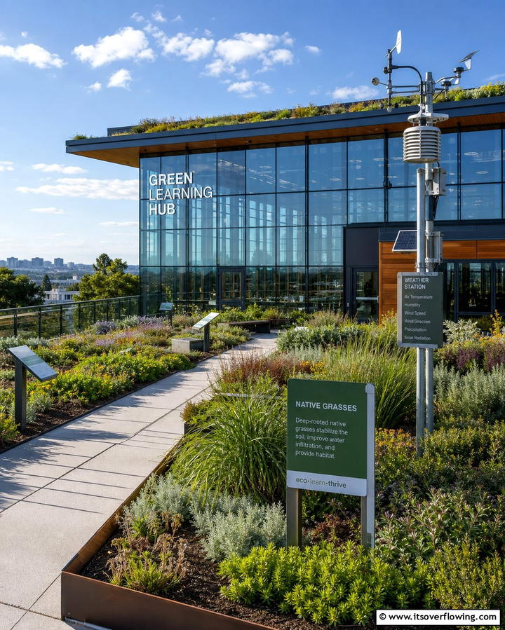 Educational Eco Hub - 25 Houses With Green Roofs for Eco-Friendly Living