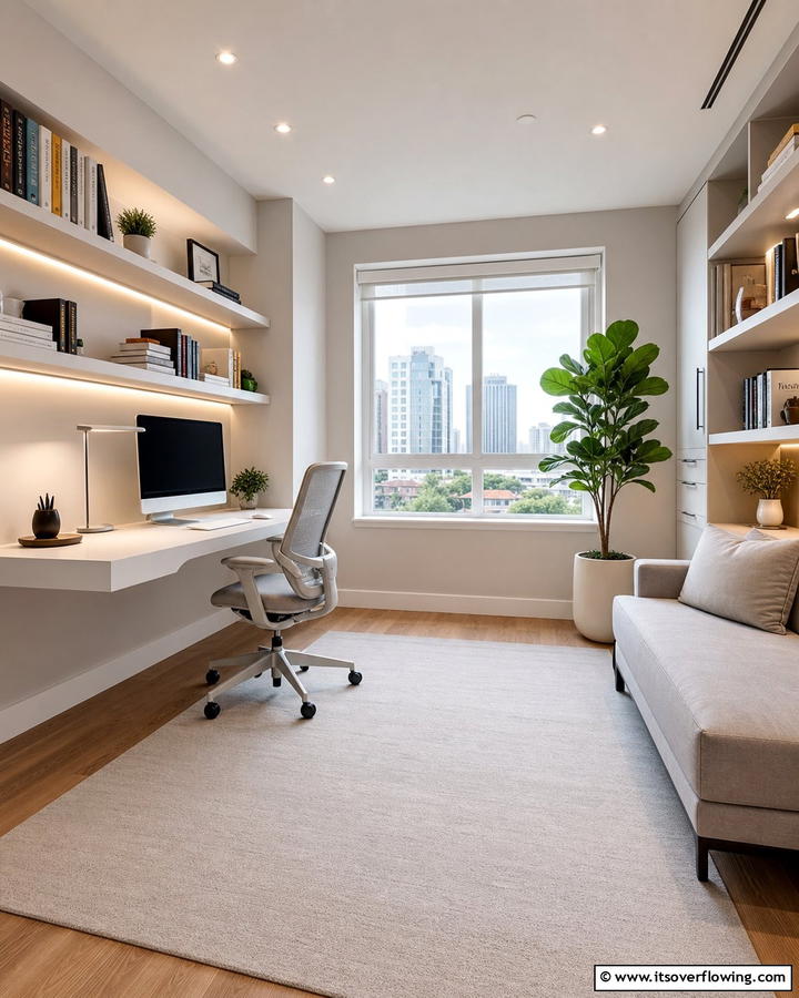 Efficient Home Offices - 21 Minimalist Apartment Ideas to Maximize Small Spaces