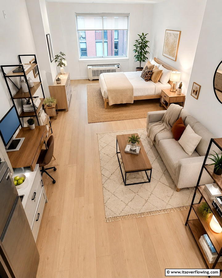Efficient Layout Planning - 30 Studio Apartment Ideas to Maximize Small Space Efficiency