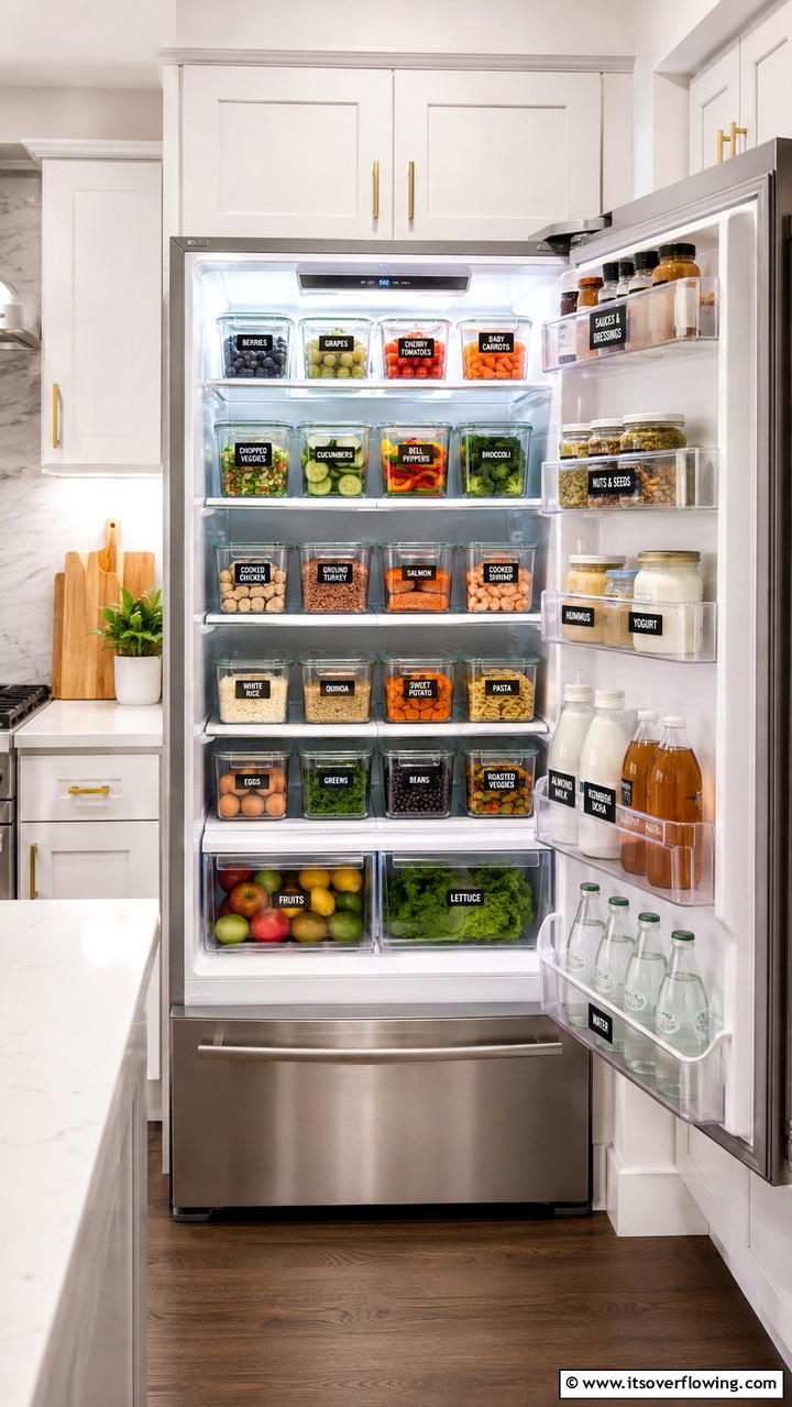Efficient Meal Prep Layout - 30 Fridge Organization Ideas for Efficient Storage