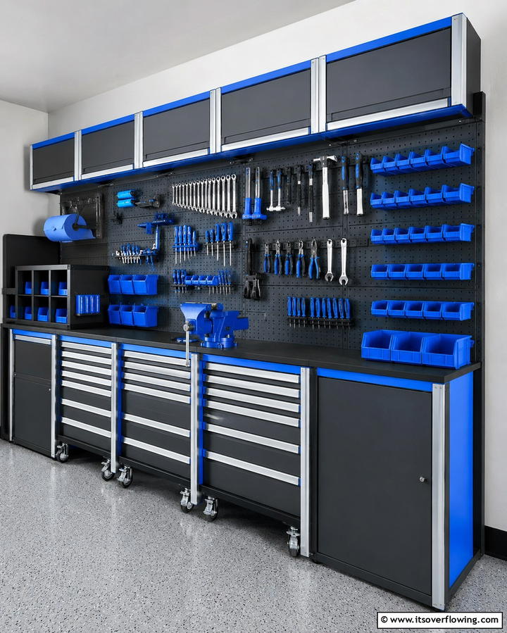 Efficient Tool Storage Solutions - 25 Motorcycle Garage Ideas for Bike Enthusiasts