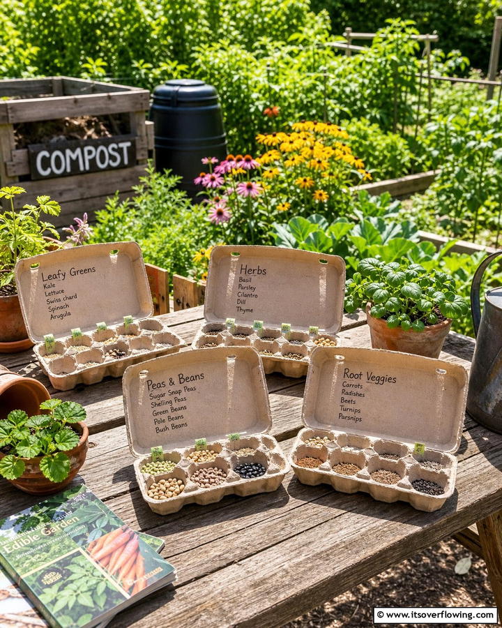 Egg Cartons - 20 Seed Storage Ideas for Organized Gardening